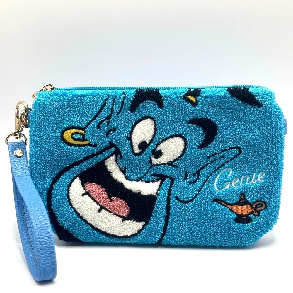 Disney's Genie Wristlet, Clutch, Wallet, Embroidery & Vegan Leather - New